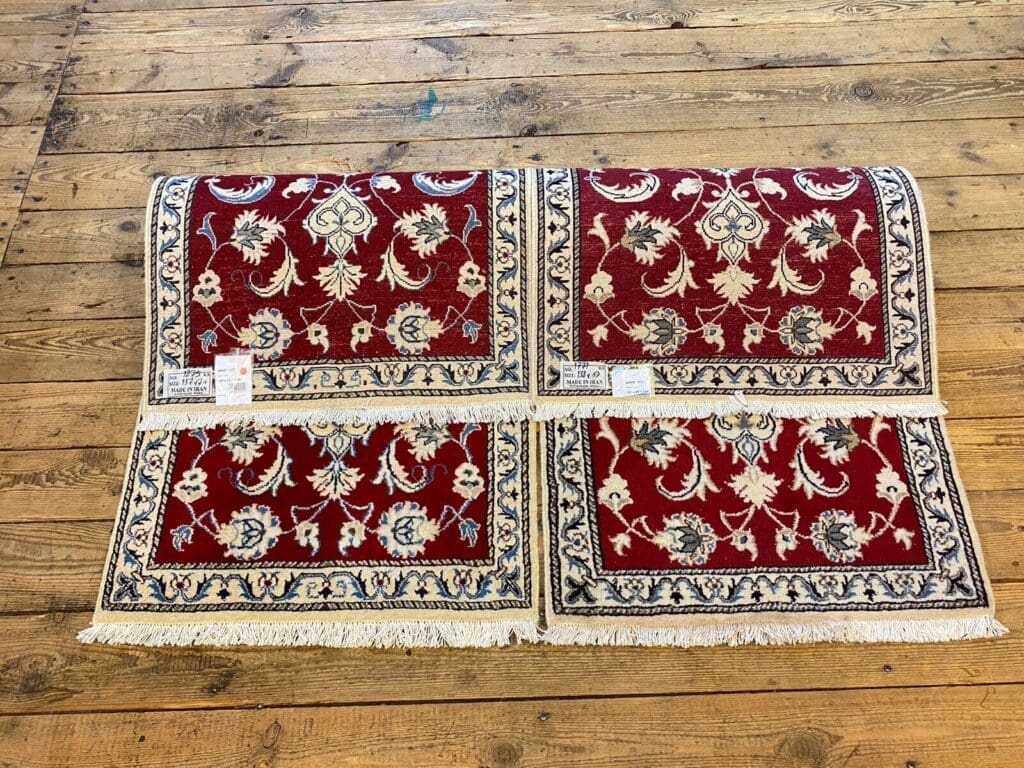 Perserteppich Nain 137 x 70 cm Wolle handgeknüpft