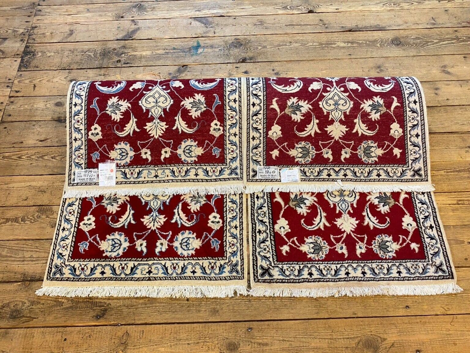 Perserteppich Nain 137 x 70 cm Wolle handgeknüpft