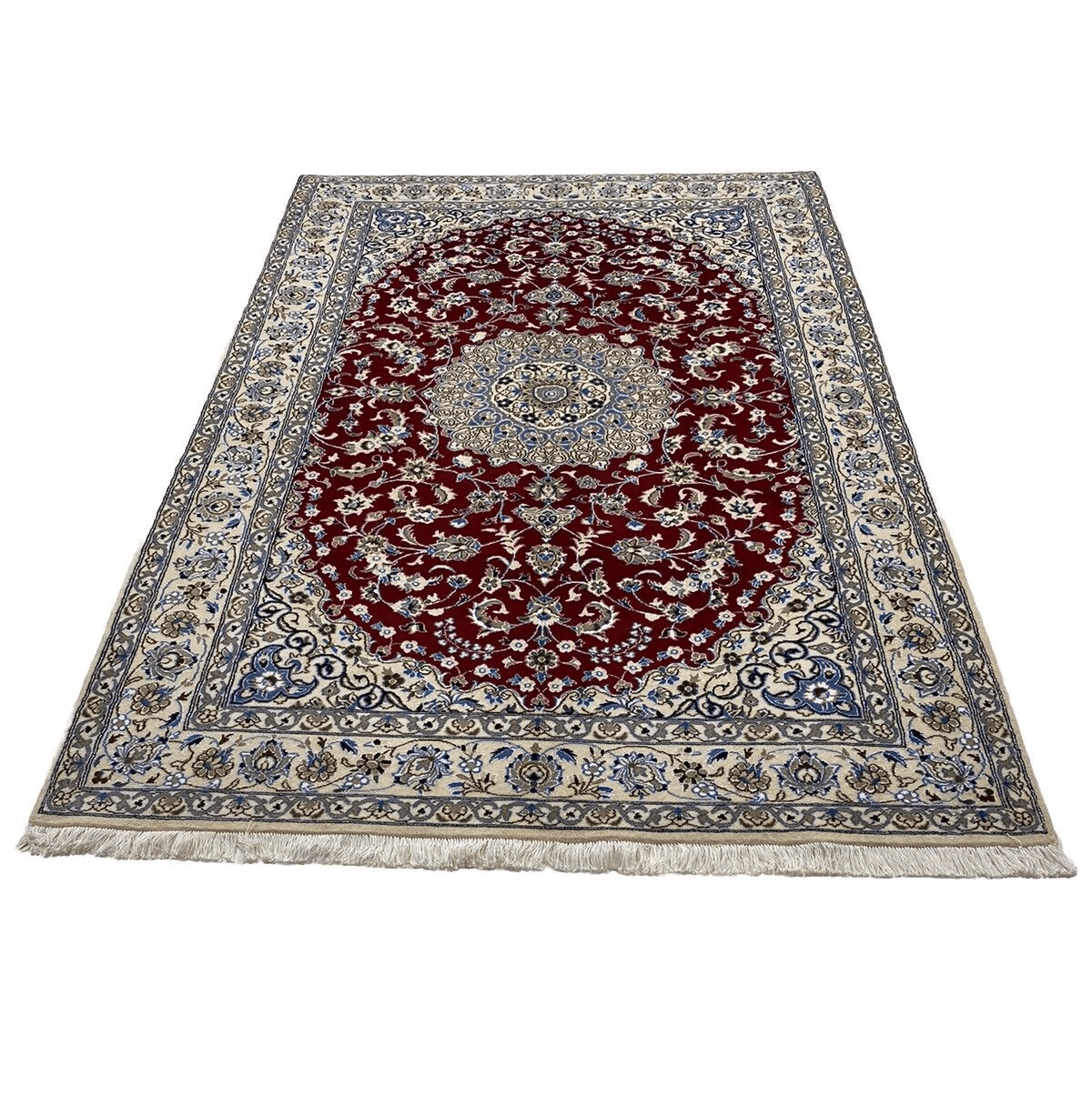 Perserteppich Nain 240 x 158 cm Schurwolle handgeknüpft