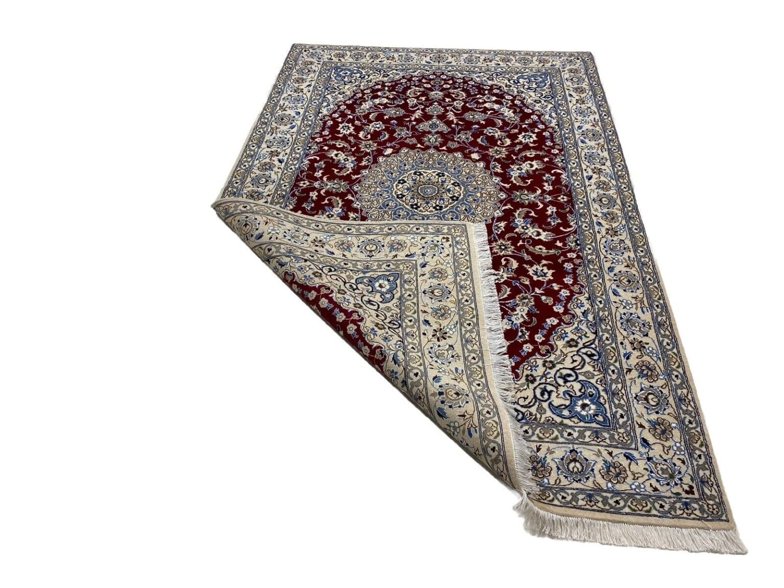 Perserteppich Nain 240 x 158 cm Schurwolle handgeknüpft