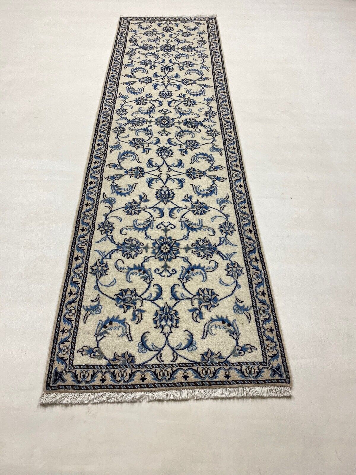 Perserteppich Super Nain 290 x 80 cm Wolle handgeknüpft