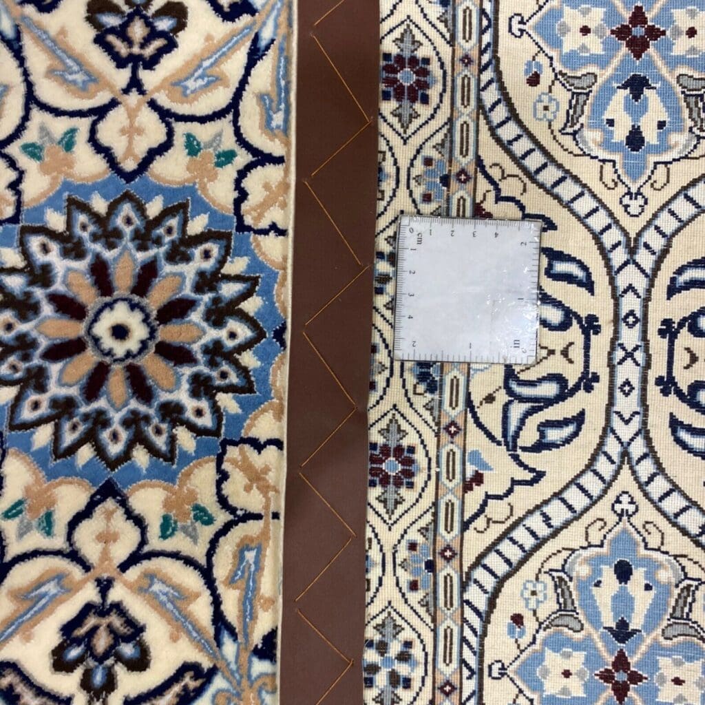 Perserteppich Nain 259 x 183 cm Korkwolle handgeknüpft