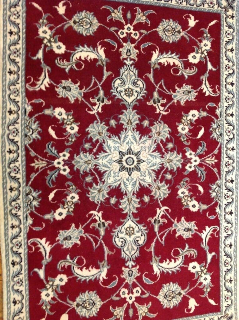 Perserteppich Nain 138 x 90 cm Wolle handgeknüpft