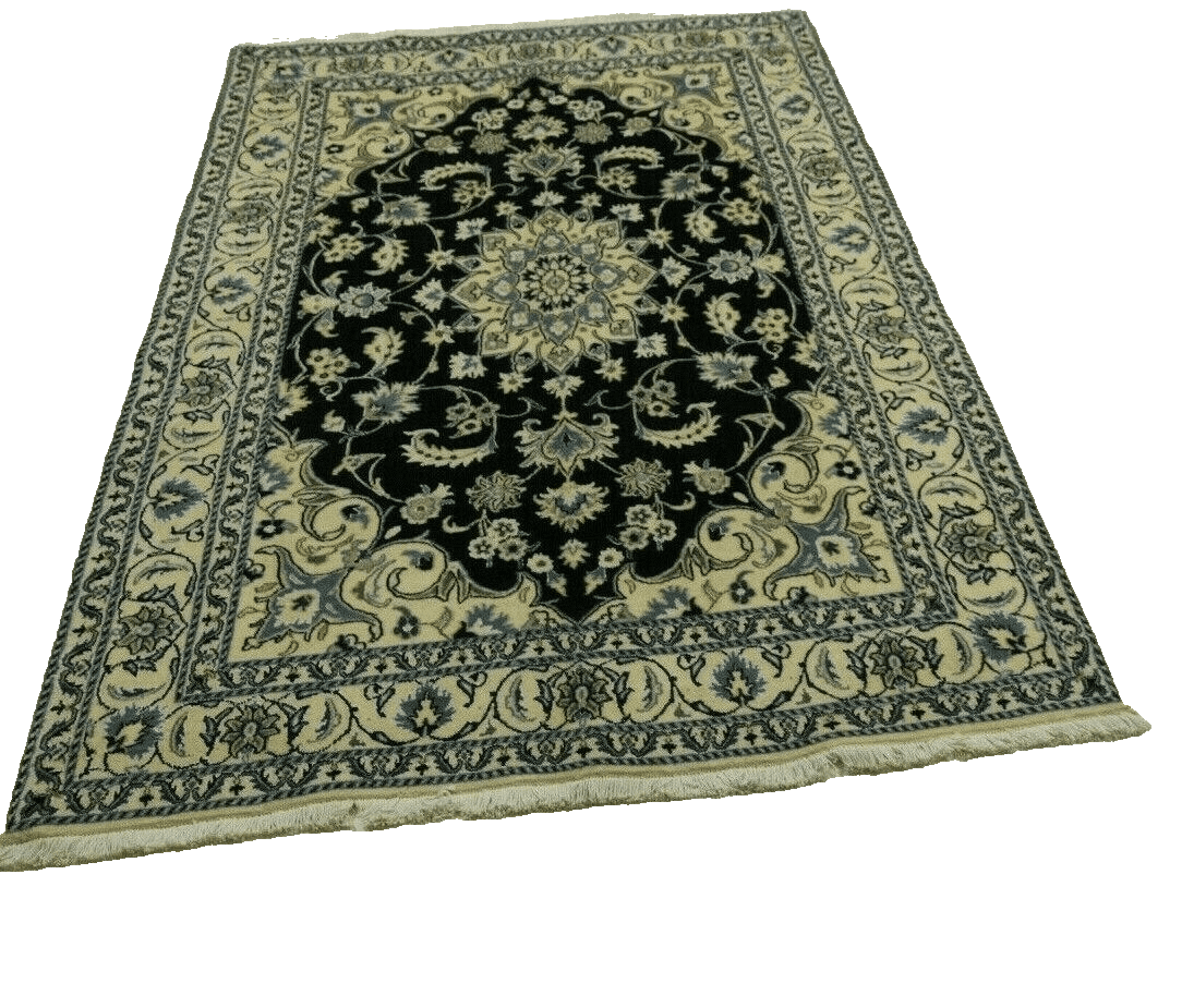 Perserteppich Super Nain 244 x 160 cm Wolle handgeknüpft