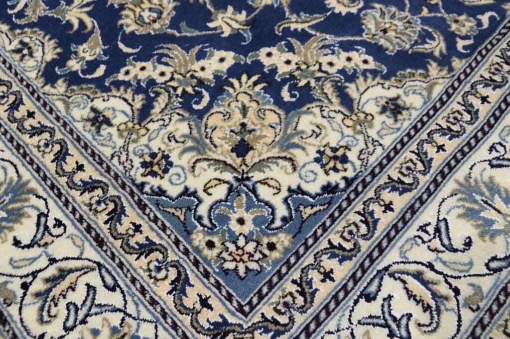 wunderschoner-orientteppich-244-x-168-cm-ca-300000-knoten-m-90-1-2 Perserteppich Nain 244 x 168 cm Schurwolle handgeknüpft