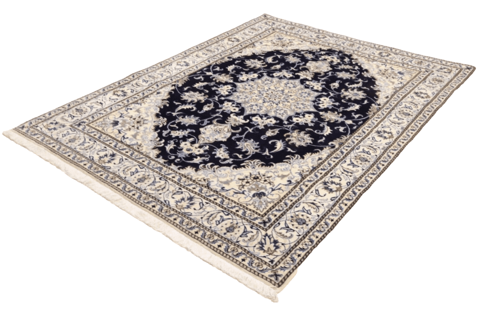orientteppich-super-nain-228-x-170-cm-ca-300000-knoten-m-90-1-2 Perserteppich Nain 228 x 170 cm Wolle handgeknüpft