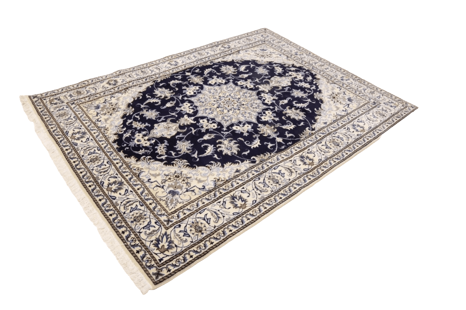 orientteppich-super-nain-228-x-170-cm-ca-300000-knoten-m-90-1-3 Perserteppich Nain 228 x 170 cm Wolle handgeknüpft