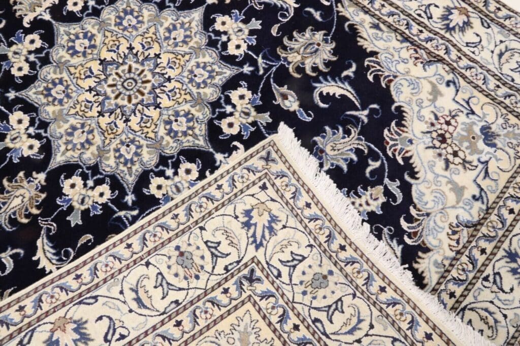 orientteppich-super-nain-228-x-170-cm-ca-300000-knoten-m-90-1-3 Perserteppich Nain 228 x 170 cm Wolle handgeknüpft