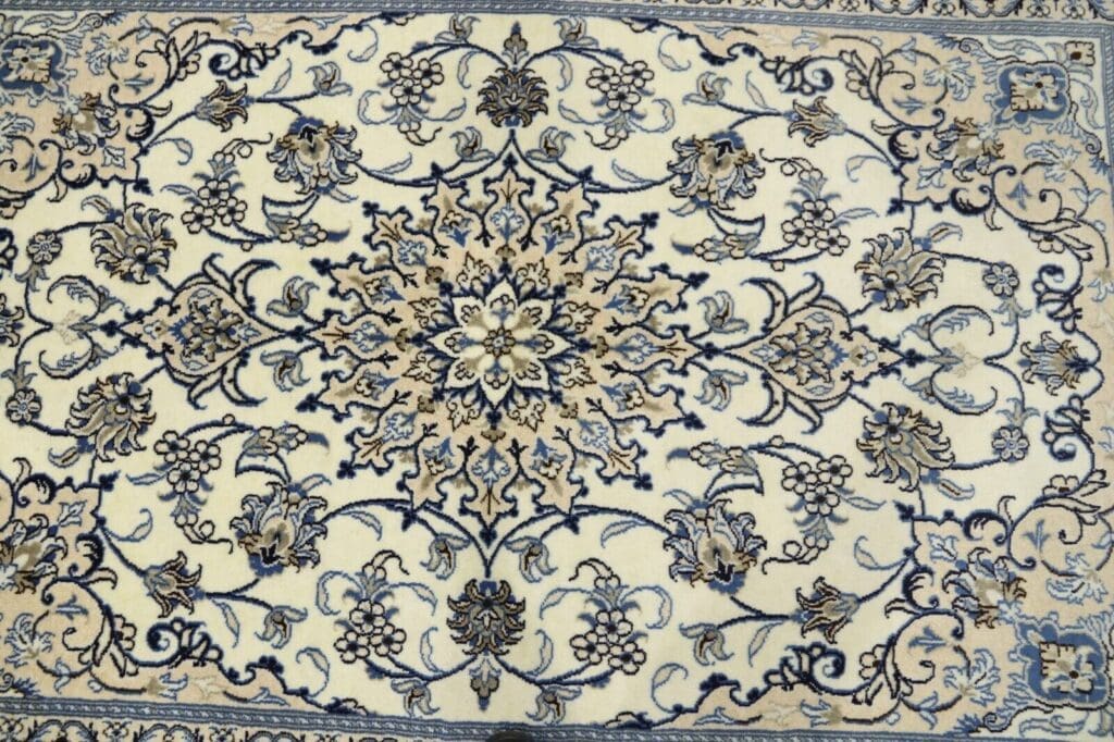 wunderschoner-orientteppich-245x165-cm-300000-knoten-m-90 Perserteppich Nain 245 x 165 cm Schurwolle handgeknüpft