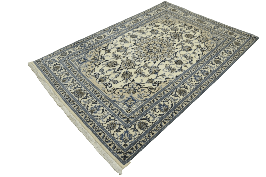 wunderschoner-orientteppich-245x165-cm-300000-knoten-m-90-1-1 Perserteppich Nain 245 x 165 cm Schurwolle handgeknüpft
