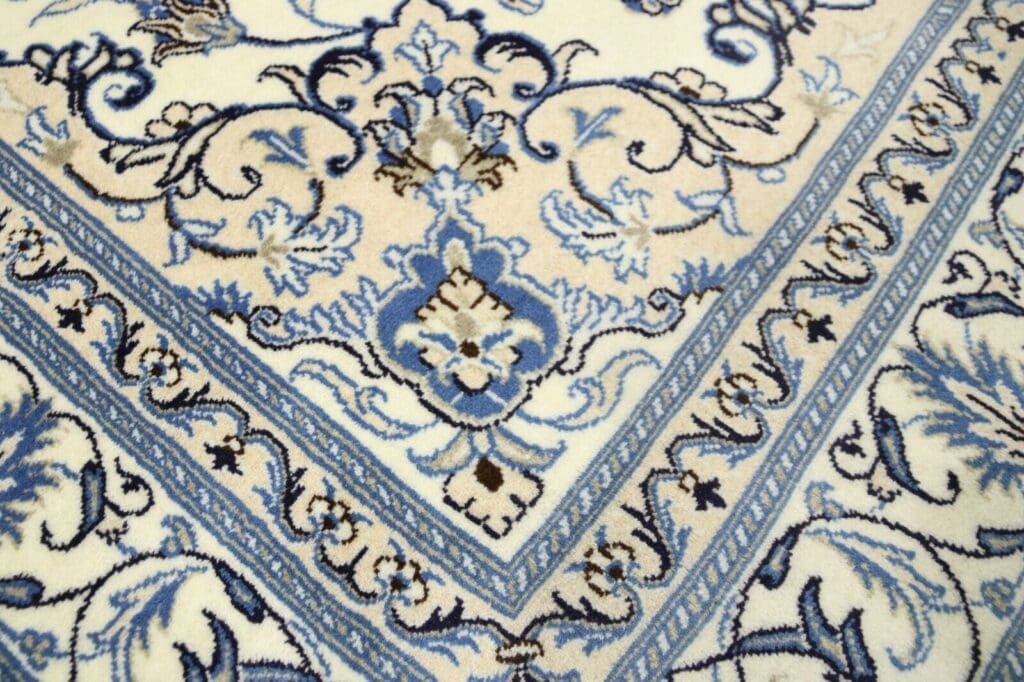 wunderschoner-orientteppich-245x165-cm-300000-knoten-m-90-1-2 Perserteppich Nain 245 x 165 cm Schurwolle handgeknüpft
