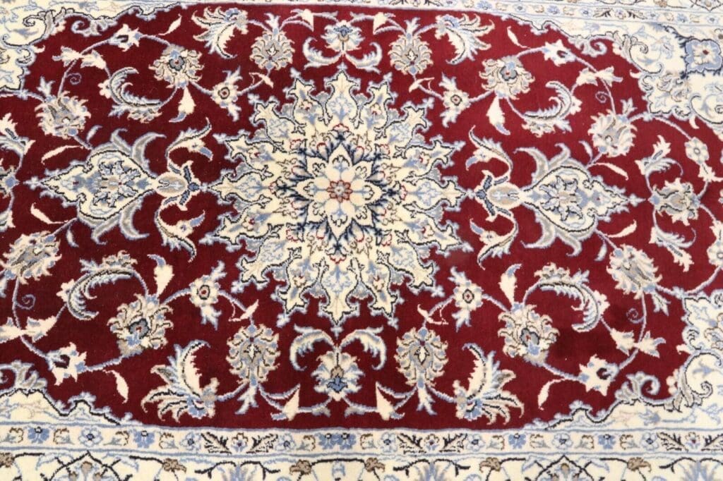 Perserteppich Nain 213 x 120 cm Wolle handgeknüpft