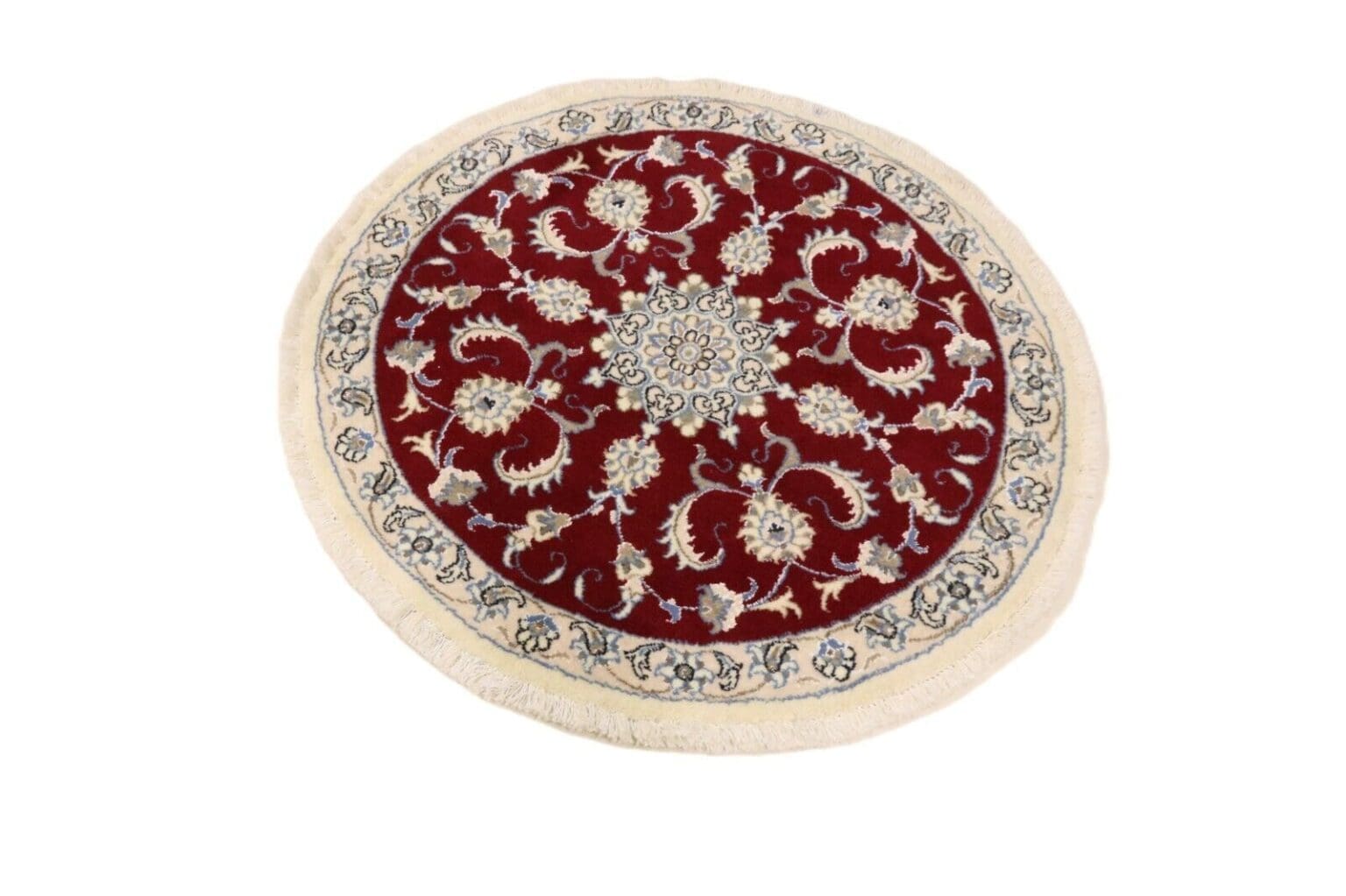 wunderschoner-orientteppich-nain-100-x-100-cm-300000-knoten-m-90-1-1 Perserteppich Nain 100 x 100 cm Wolle handgeknüpft