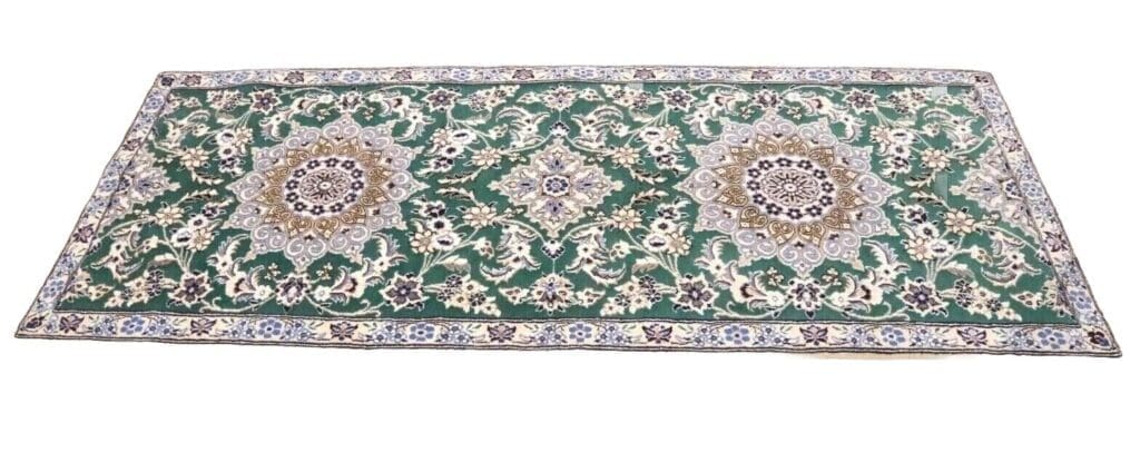 Perserteppich Nain 200 x 80 cm Wolle handgeknüpft