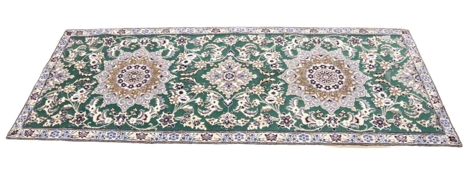 Perserteppich Nain 200 x 80 cm Wolle handgeknüpft