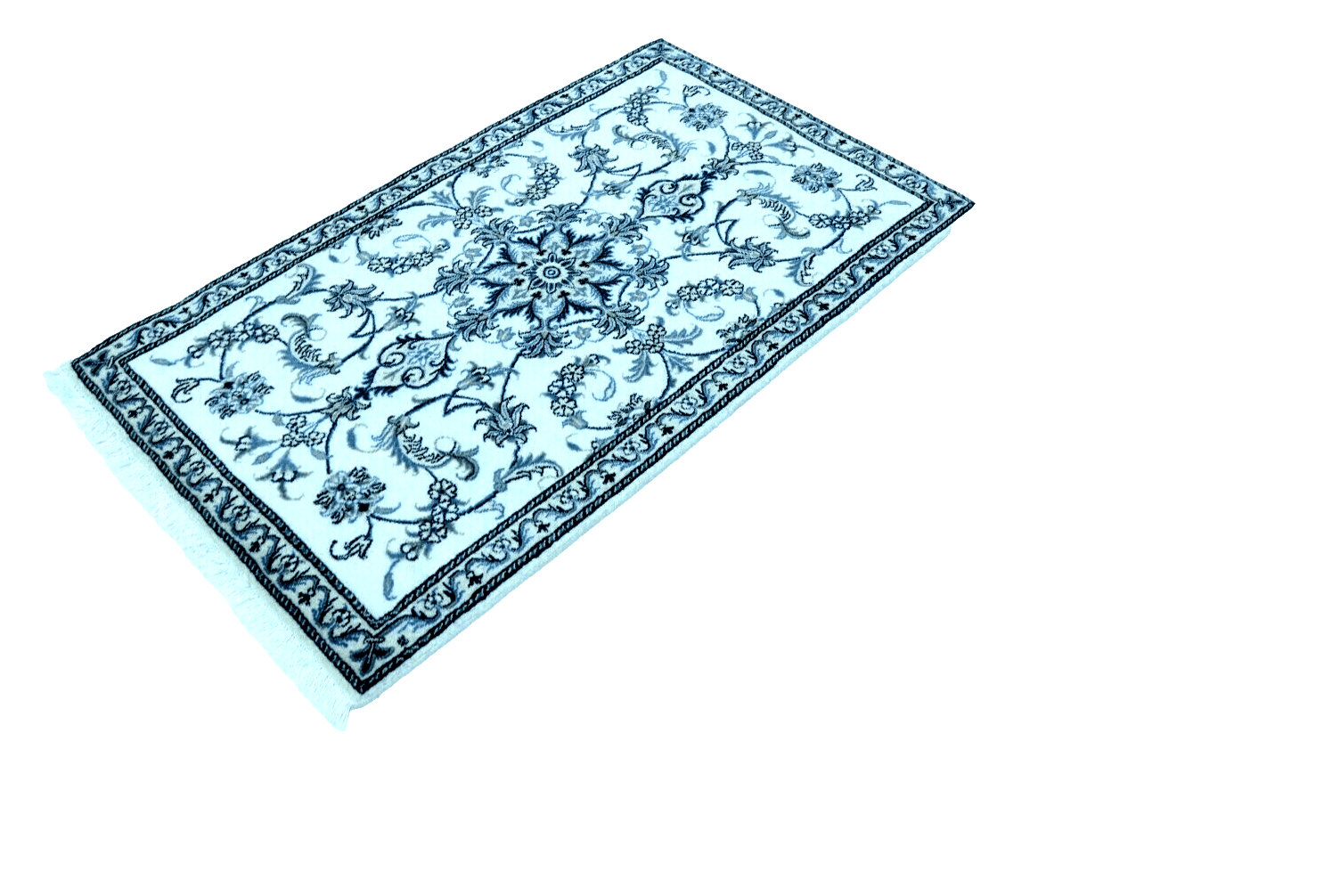 Perserteppich Nain 149 x 88 cm Schurwolle handgeknüpft