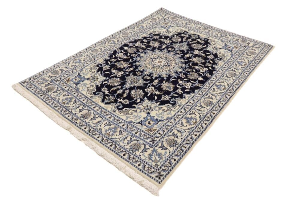 wunderschoner-orientteppich-nain-200-x-146-cm-300000-knoten-m-90-1-3 Perserteppich Nain 200 x 146 cm Wolle handgeknüpft
