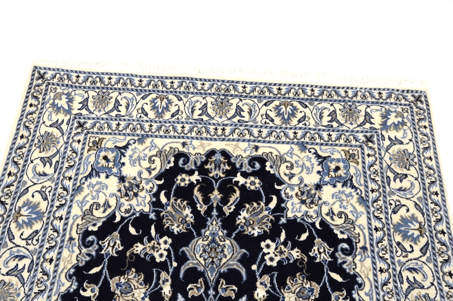 wunderschoner-orientteppich-nain-200-x-146-cm-300000-knoten-m-90-1-3 Perserteppich Nain 200 x 146 cm Wolle handgeknüpft