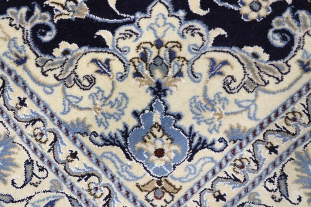 wunderschoner-orientteppich-nain-200-x-146-cm-300000-knoten-m-90-1-10 Perserteppich Nain 200 x 146 cm Wolle handgeknüpft