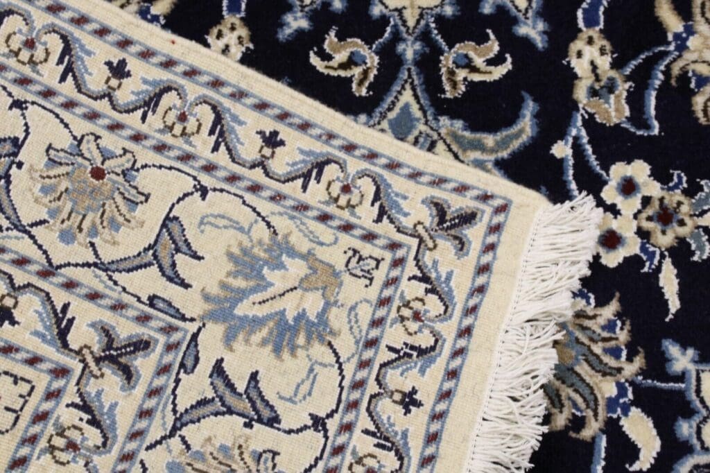 wunderschoner-orientteppich-nain-200-x-146-cm-300000-knoten-m-90-1-13 Perserteppich Nain 200 x 146 cm Wolle handgeknüpft