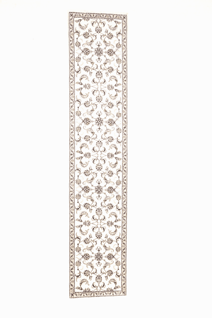 Perserteppich Nain 380 x 80 cm Schurwolle handgeknüpft