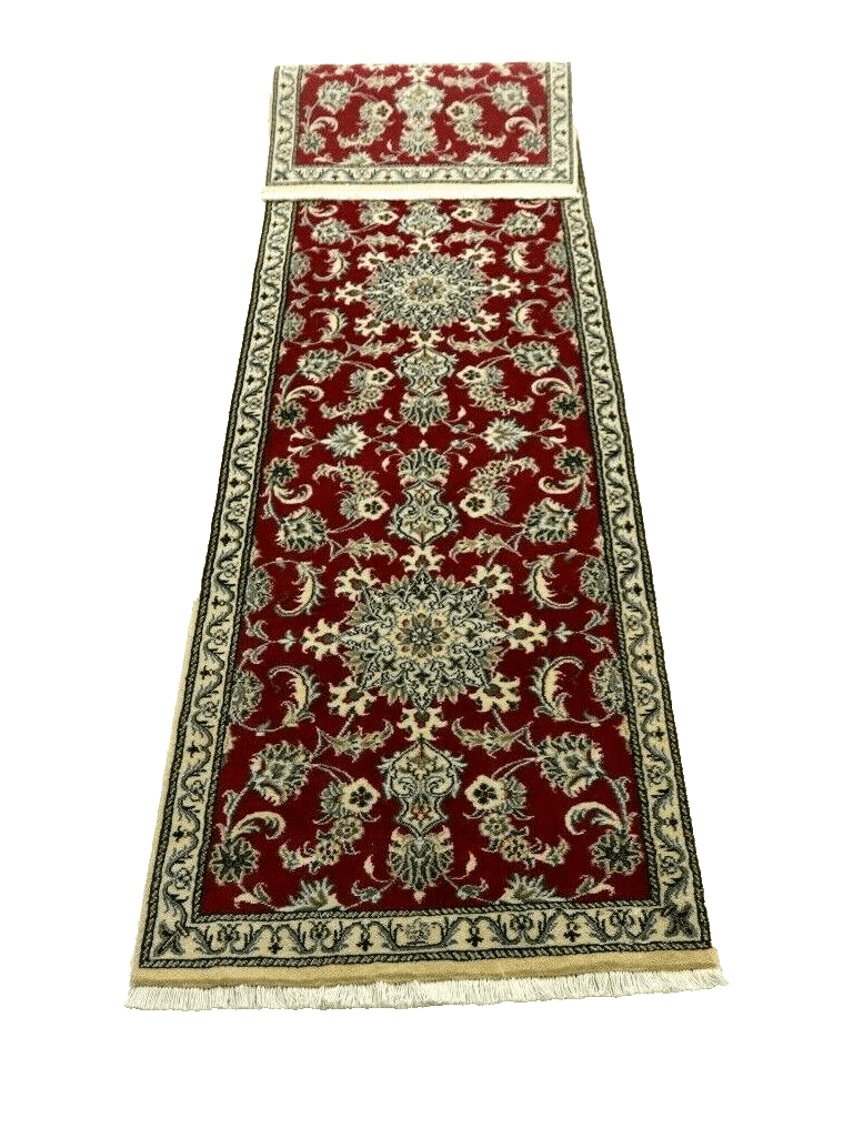 Perserteppich Nain 294 x 77 cm Wolle handgeknüpft