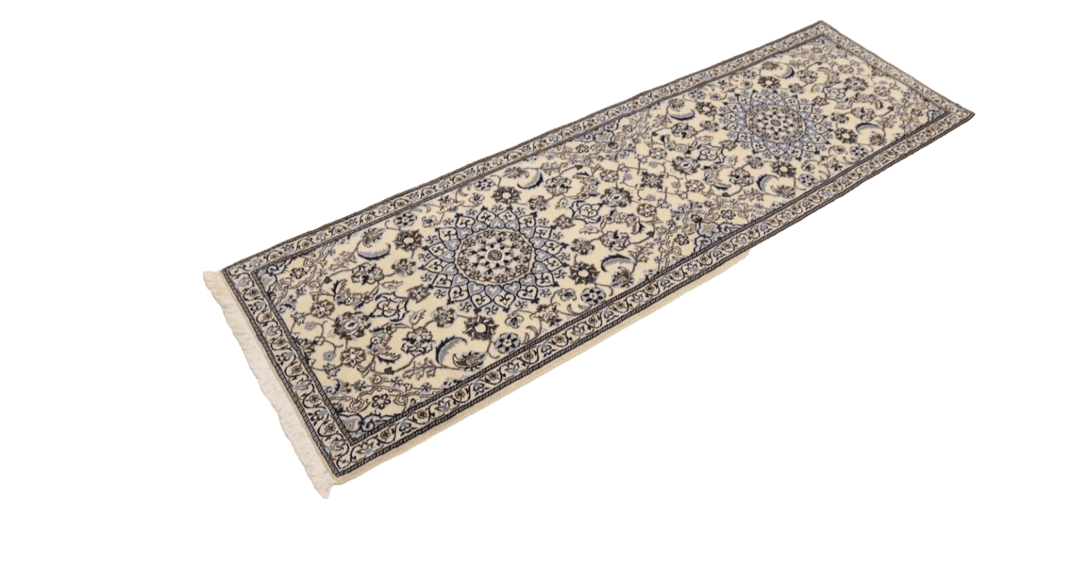 Perserteppich Nain 197 x 60 cm Wolle handgeknüpft