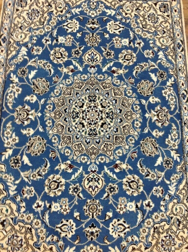 Perserteppich Nain 9 la 134 x 89 cm Wolle handgeknüpft