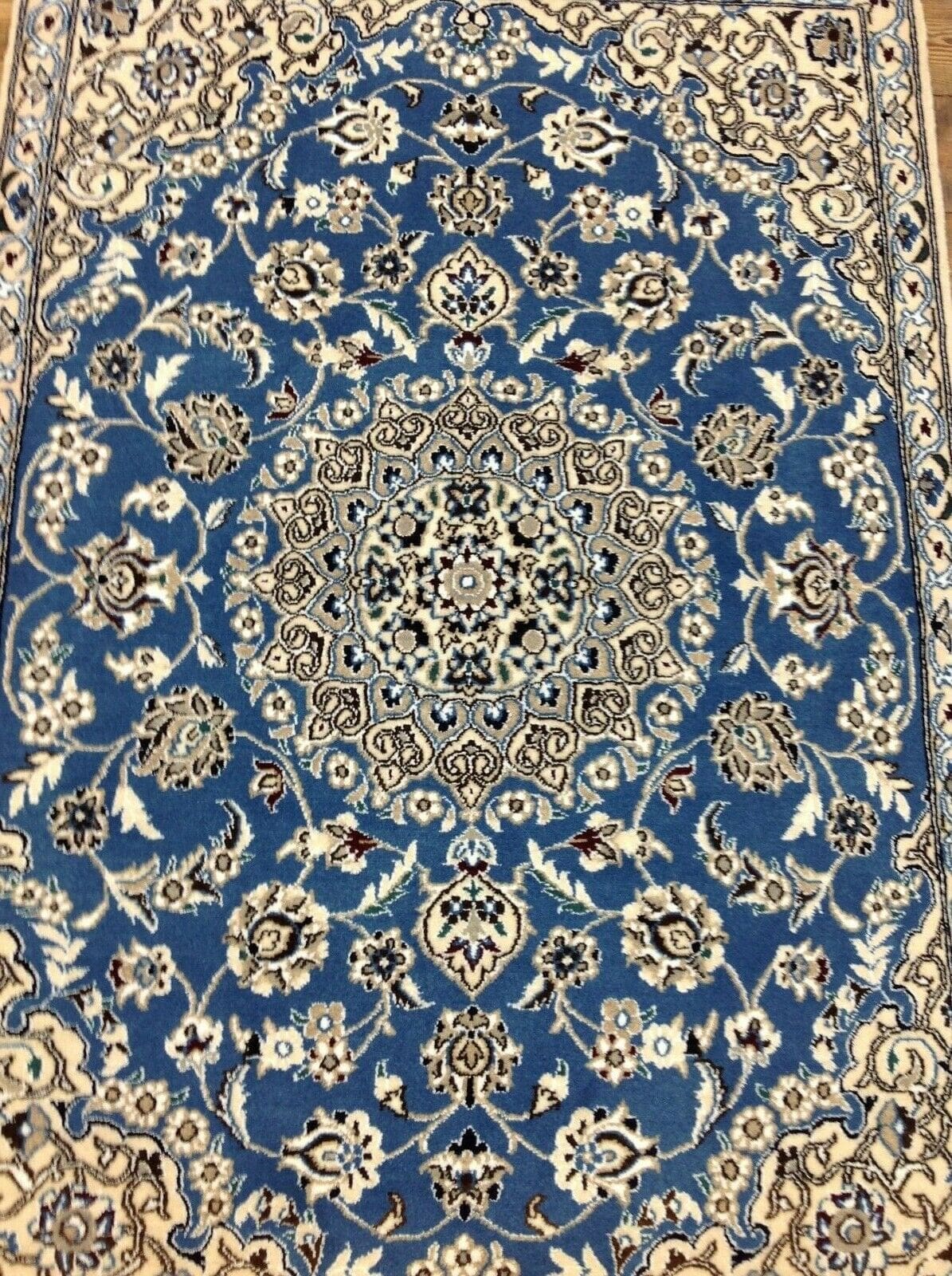 Perserteppich Nain 9 la 134 x 89 cm Wolle handgeknüpft