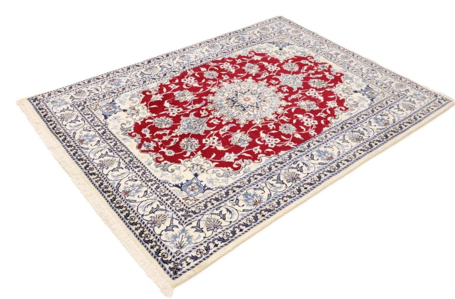 Perserteppich Nain 202x148 cm Schurwolle Handgeknüpft