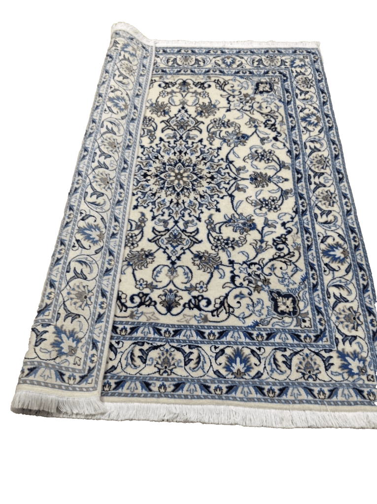 wunderschoner-perserteppich-nain-203-x-150-cm-ca-300000-knoten-m-90-1-2 Perserteppich Nain 203 x 150 cm Wolle handgeknüpft