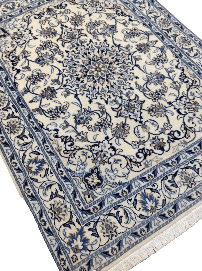 wunderschoner-perserteppich-nain-203-x-150-cm-ca-300000-knoten-m-90-1-3 Perserteppich Nain 203 x 150 cm Wolle handgeknüpft