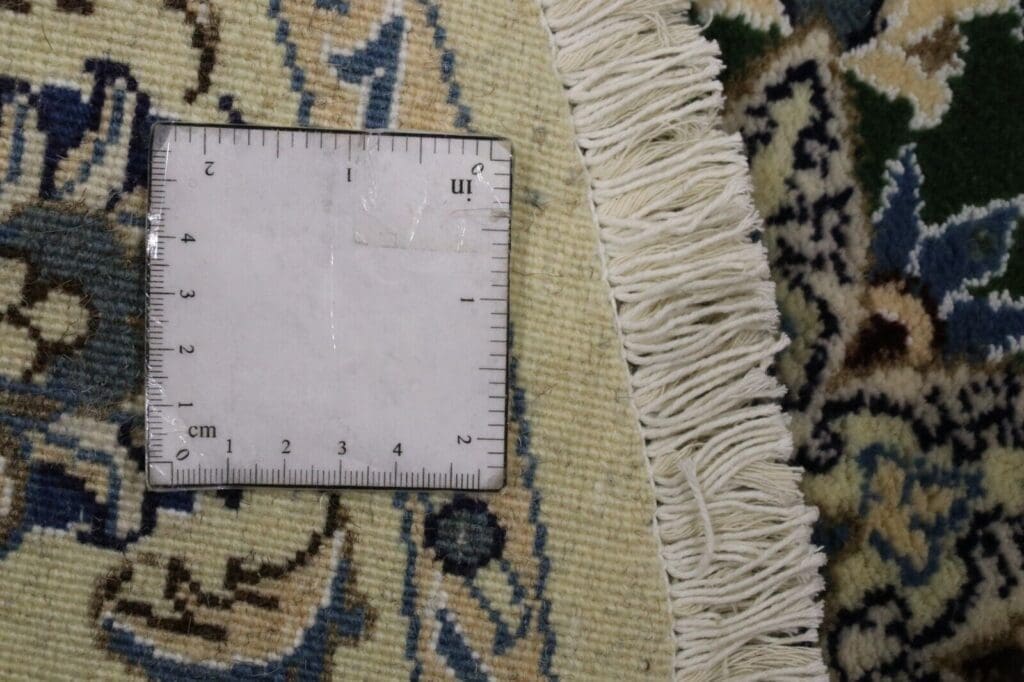 wunderschoner-perserteppich-nain-100-x-100-cm-ca-300000-knoten-m-90-1-4 Perserteppich Nain 100 x 100 cm Wolle handgeknüpft
