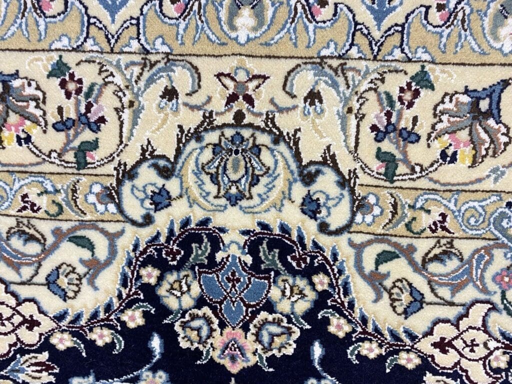 Perserteppich Nain 255 x 158 cm Wolle handgeknüpft