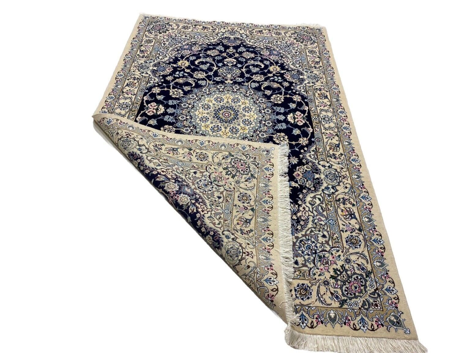 Perserteppich Nain 255 x 158 cm Wolle handgeknüpft
