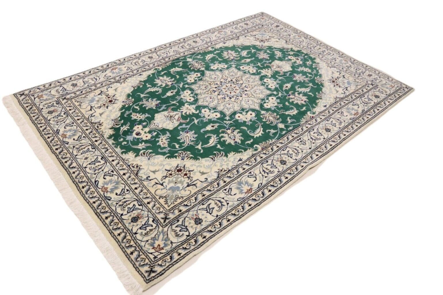 Perserteppich Nain 237 x 162 cm Wolle handgeknüpft