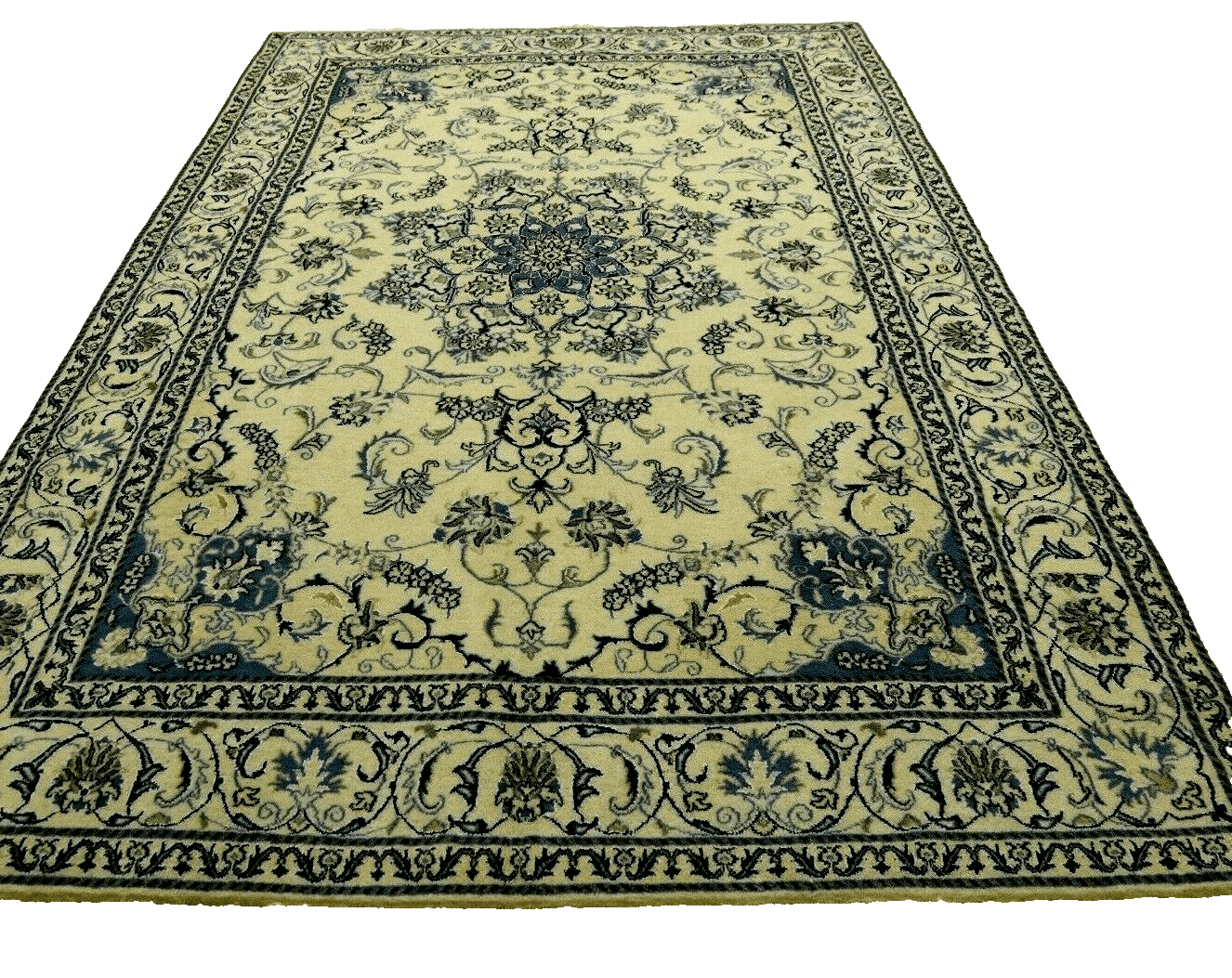 Perserteppich Nain 296 x 196 cm Wolle handgeknüpft (Verkauft)