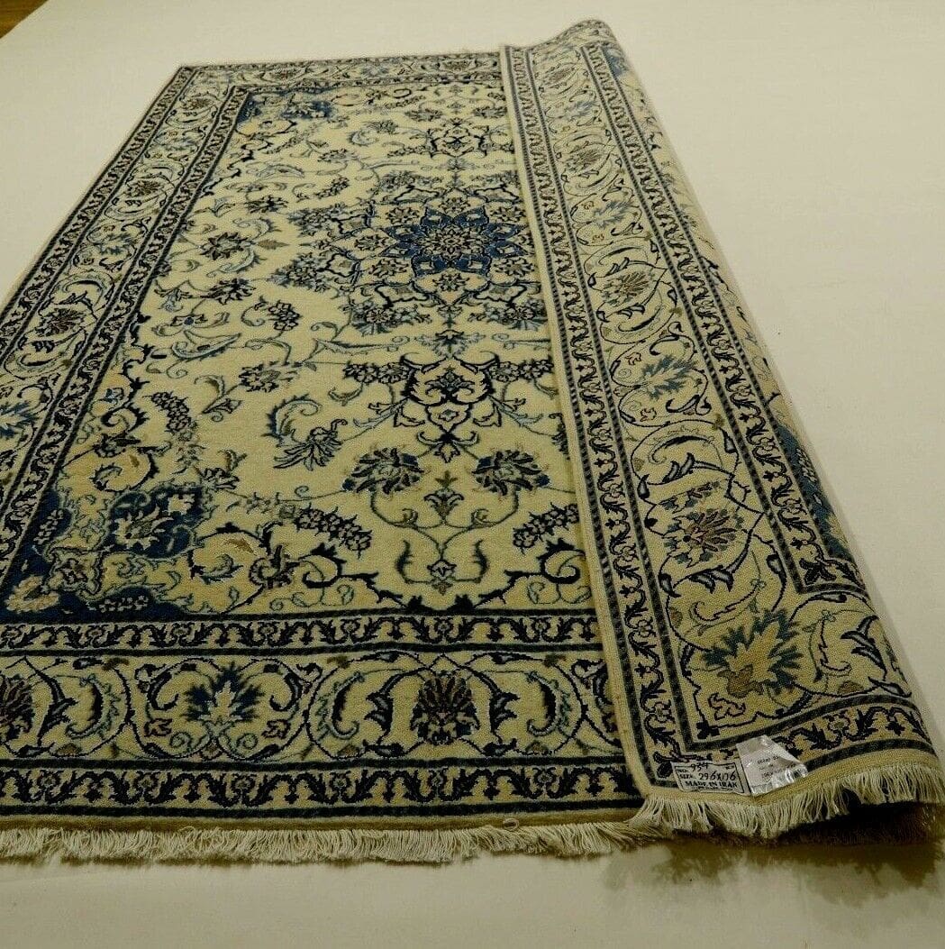 Perserteppich Nain 296 x 196 cm Wolle handgeknüpft (Verkauft)