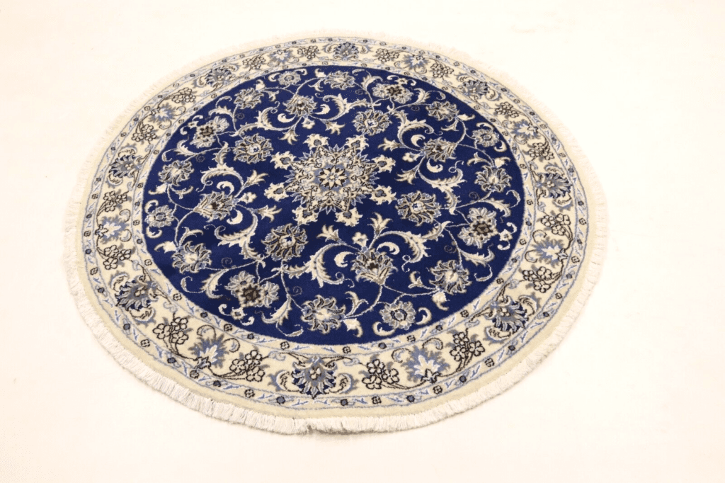 runder-orientteppich-super-nain-150x150-cm-ca-300000-knoten-m-aus-90-1-1 Perserteppich Nain 150 x 150 cm Wolle handgeknüpft
