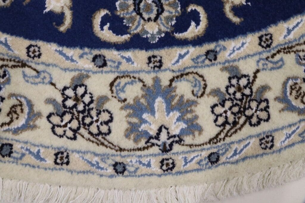 runder-orientteppich-super-nain-150x150-cm-ca-300000-knoten-m-aus-90-1-2 Perserteppich Nain 150 x 150 cm Wolle handgeknüpft
