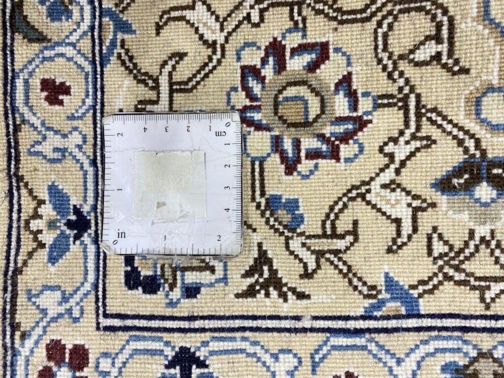 Perserteppich Nain 132 x 88 cm Wolle handgeknüpft