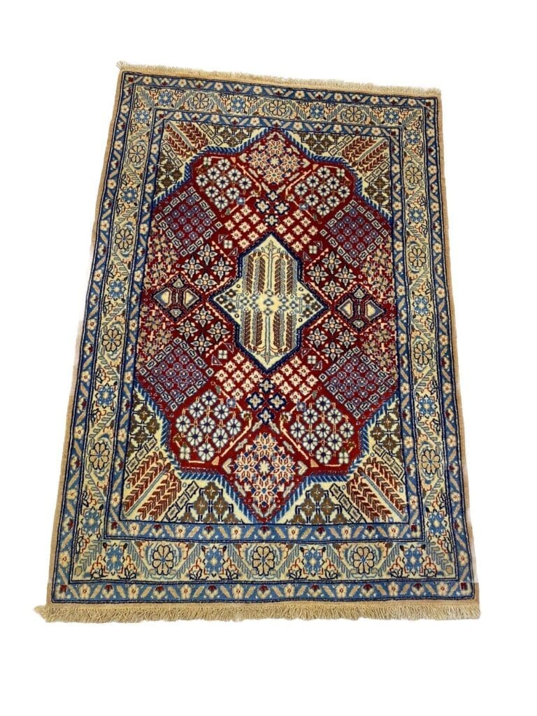 Perserteppich Nain 120 x 80 cm Korkwolle handgeknüpft
