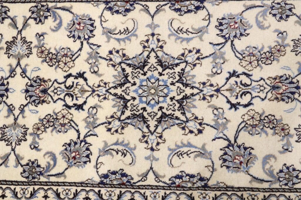 Perserteppich Super Nain 200 x 76 cm Wolle handgeknüpft