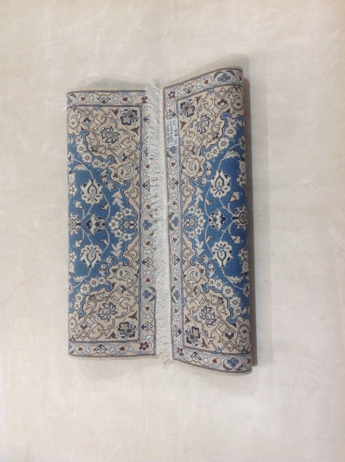 Perserteppich Nain 134 x 89 cm Wolle handgeknüpft