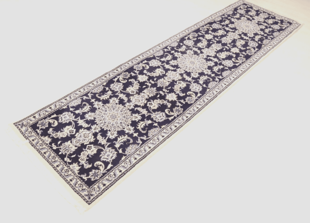Perserteppich Nain 280 x 77 cm Wolle handgeknüpft