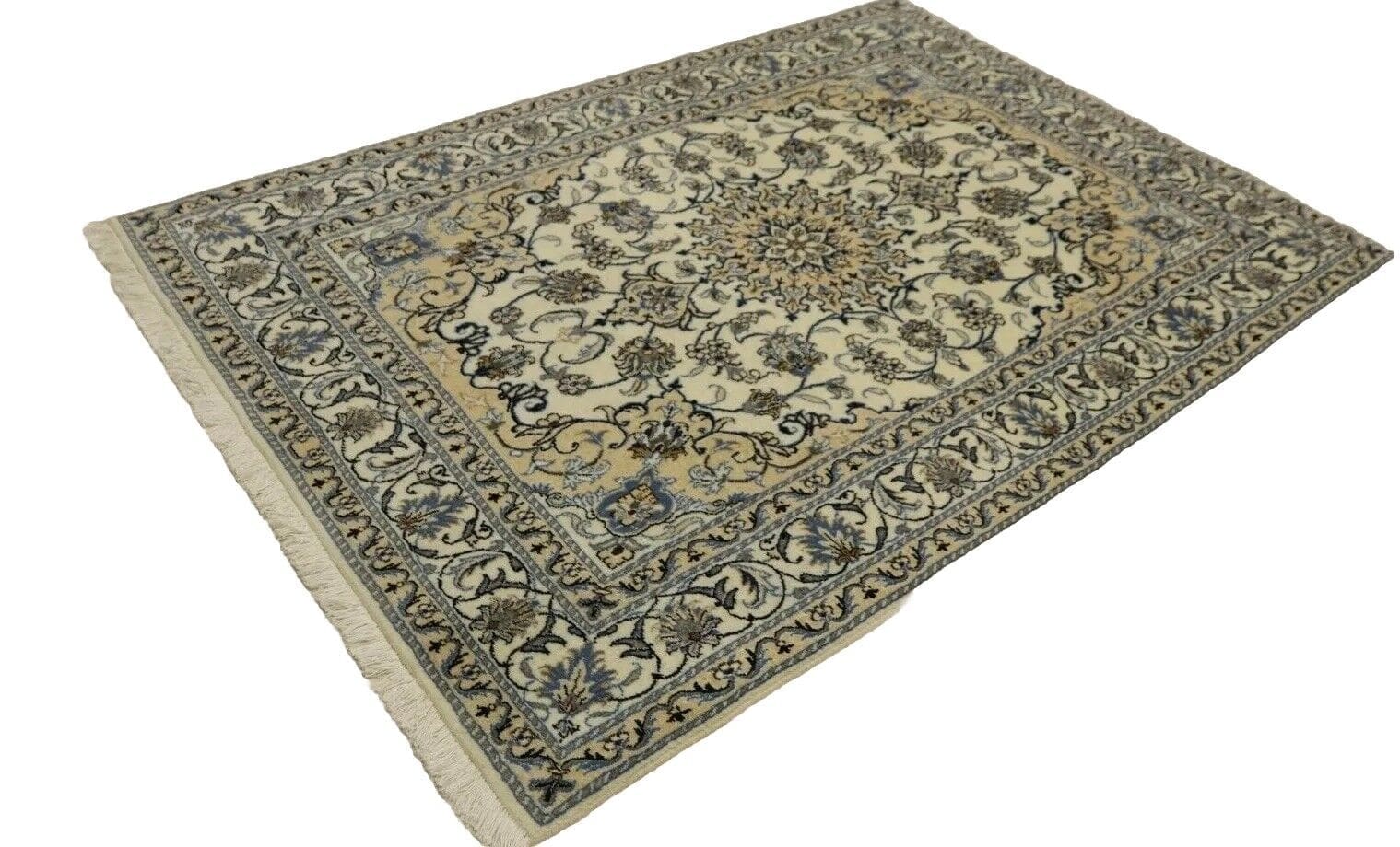 Perserteppich Super Nain 200 x 144 cm Schurwolle handgeknüpft