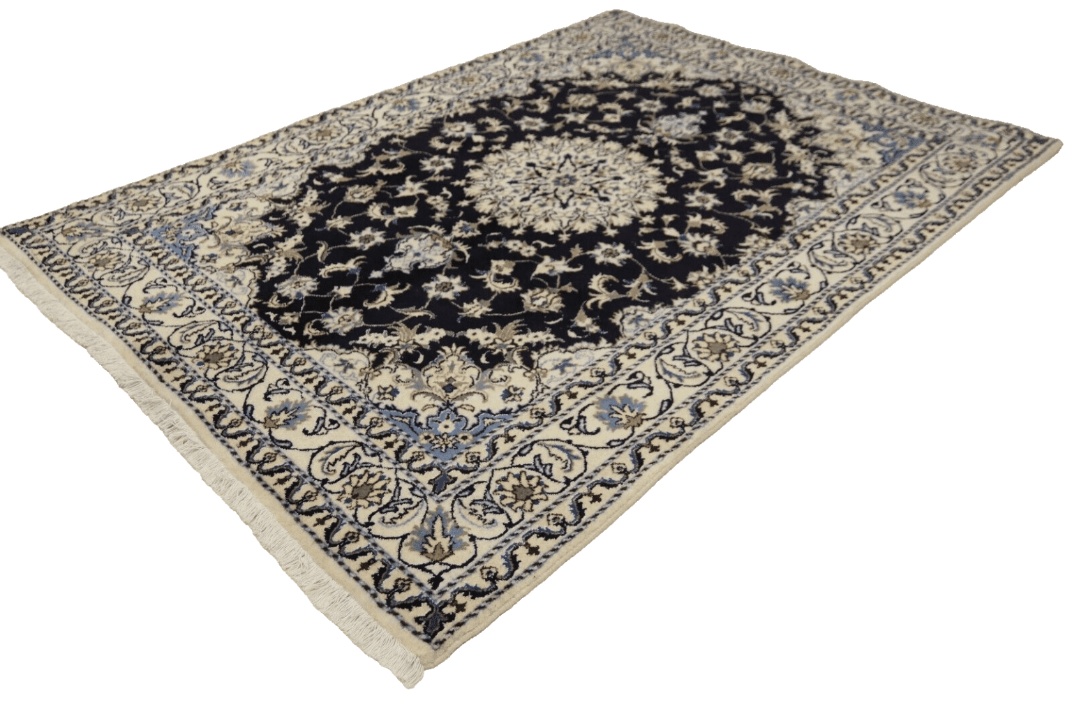Perserteppich Nain 238 x 169 cm Wolle handgeknüpft