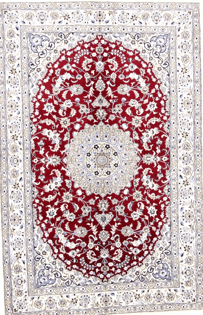 Perserteppich Nain 9la 240 x 158 cm Wolle handgeknüpft
