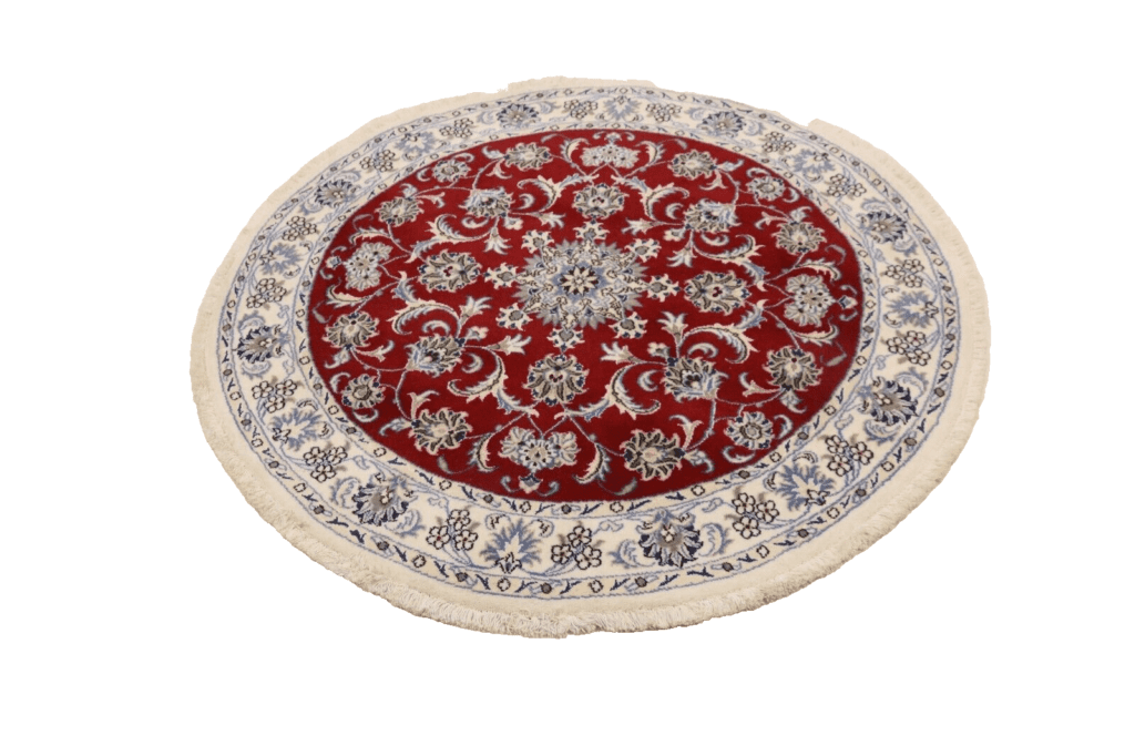 wunderschoner-orientteppich-150-x-150-cm-300000-knoten-m-90-1-1 Perserteppich Nain 150 x 150 cm Schurwolle handgeknüpft