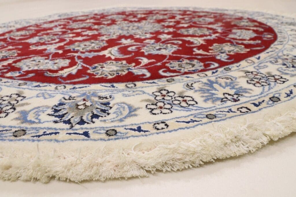 wunderschoner-orientteppich-150-x-150-cm-300000-knoten-m-90-1-1 Perserteppich Nain 150 x 150 cm Schurwolle handgeknüpft